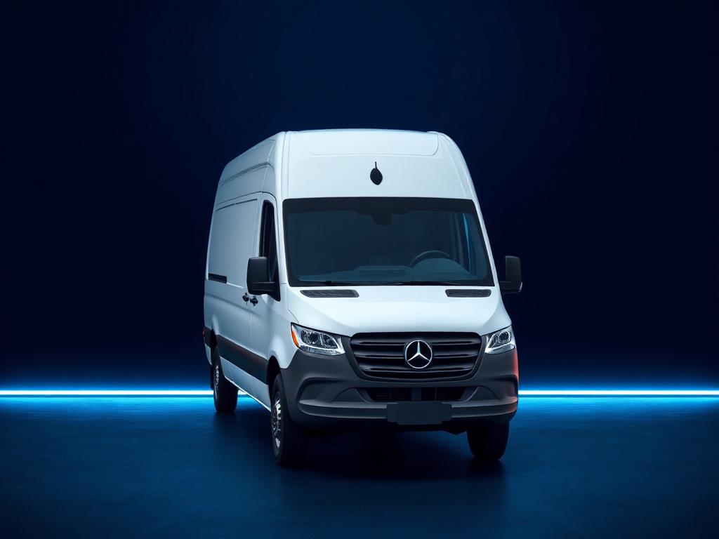 White high-roof cargo van